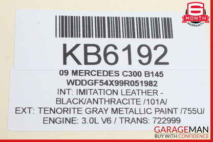 08-17 Mercedes W204 C300 E350 Center Console Ashtray Ash Tray Rear Black OEM