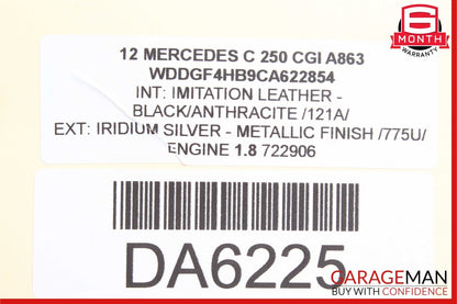 12-14 Mercedes W204 C250 1.8L Fuel Gas Pump Sending Unit Assembly OEM