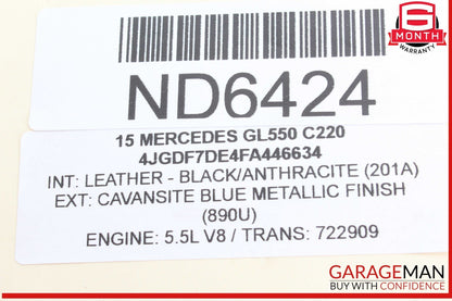 12-19 Mercedes X166 GL550 Fuel Gas Vapor Charcoal Canister Filter 1664700359 OEM