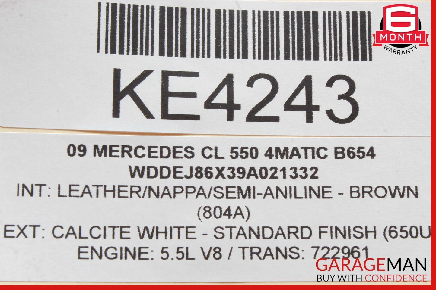07-13 Mercedes W221 S550 S400 CL550 Left Side Dash AC A/C Air Vent Trim Brown