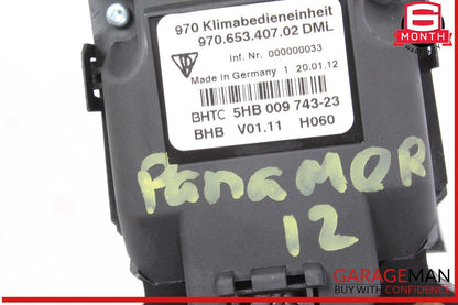 10-13 Porsche Panamera 970 Rear Seat Heater Door Lock Switch Control Panel OEM