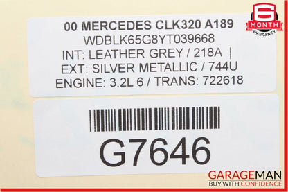 97-03 Mercedes W208 CLK320 Front Right Side Door Window Regulator Motor Assembly