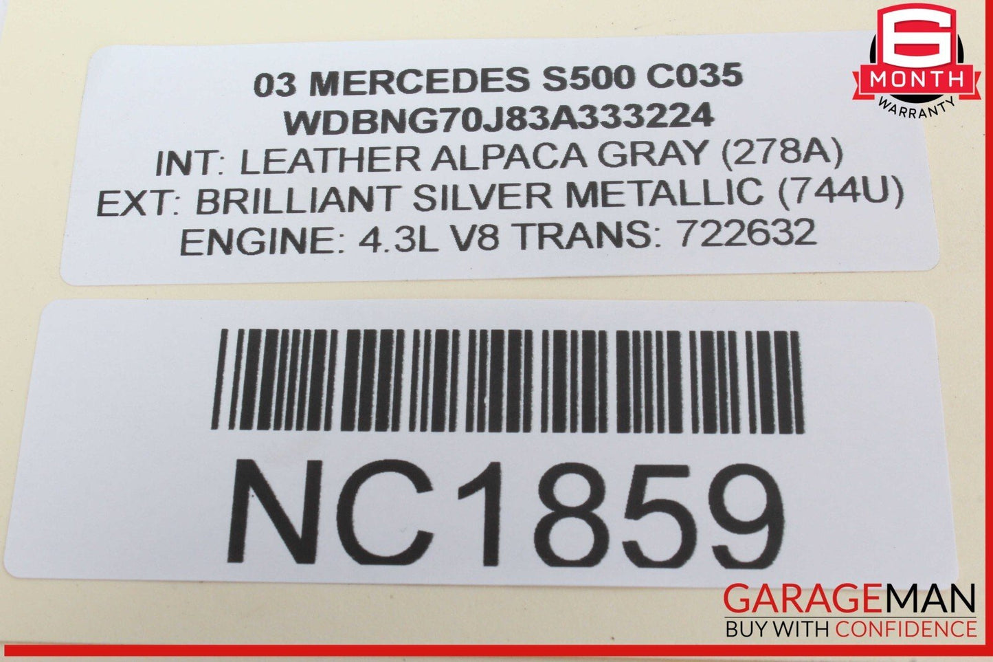 03-06 Mercedes W220 S500 Front Left Driver Side Master Window Switch Trim Wood