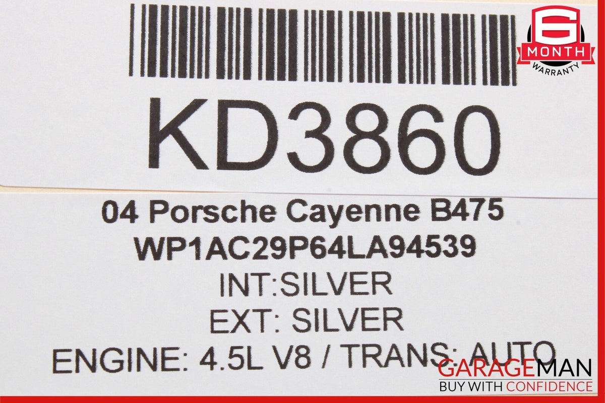 03-10 Porsche Cayenne S 955 957 Rear Right Side Door Window Regulator Motor OEM
