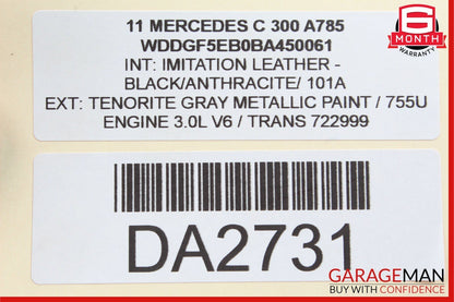 08-14 Mercedes W204 C300 C250 Floor Gear Shift Shifter Selector Box OEM