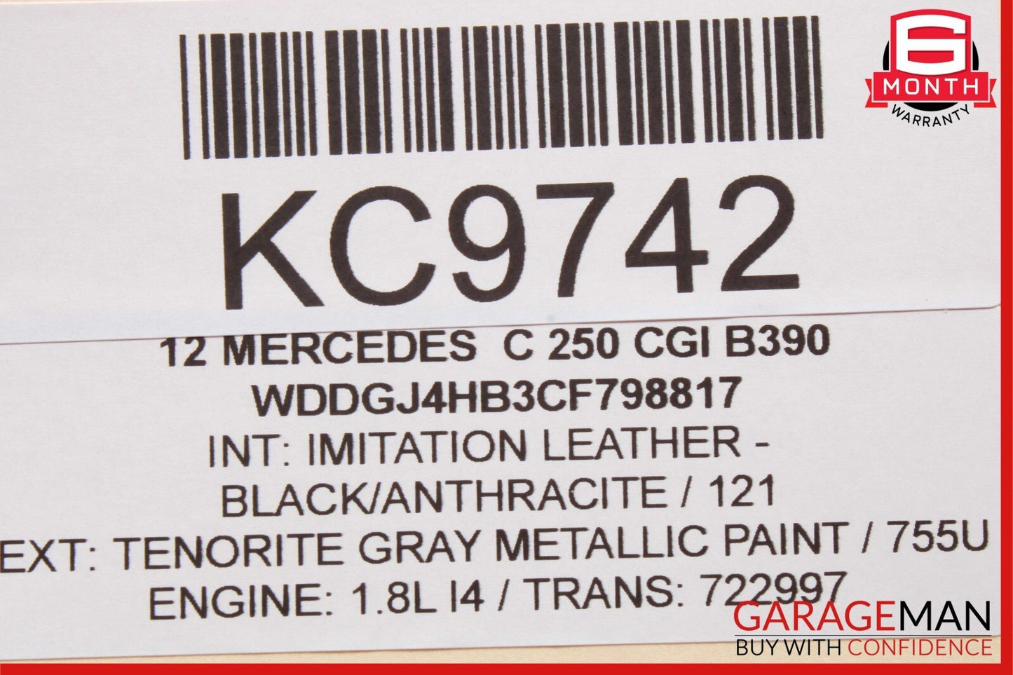 12-14 Mercedes W204 C250 C63 AC A/C Heater Climate Control Switch Trim Assembly