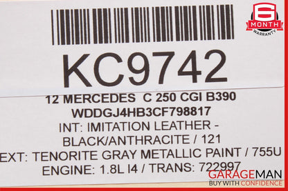 12-14 Mercedes W204 C250 C63 AC A/C Heater Climate Control Switch Trim Assembly