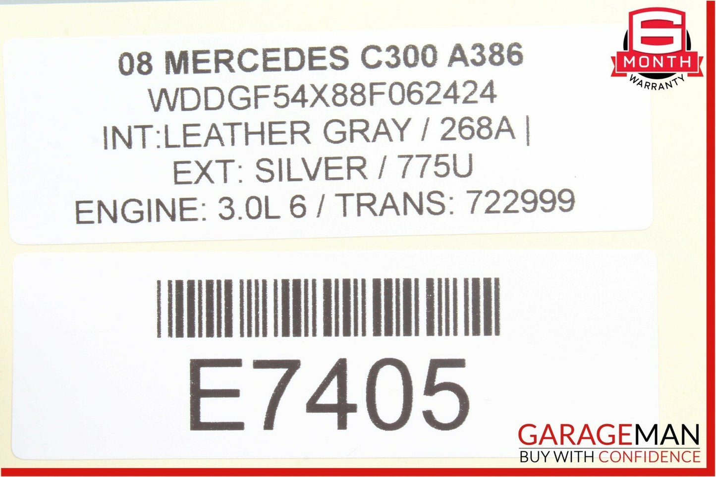 08-14 Mercedes W204 C300 C350 Rear Right Side Door Control Module 2048702526 OEM