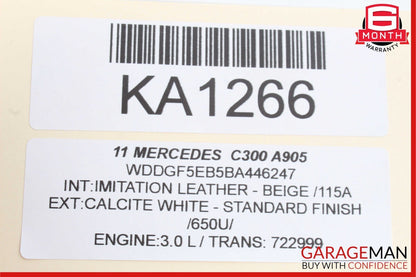 08-18 Mercedes W204 C300 CLS400 E350 Front Left Driver Door Control Module Unit