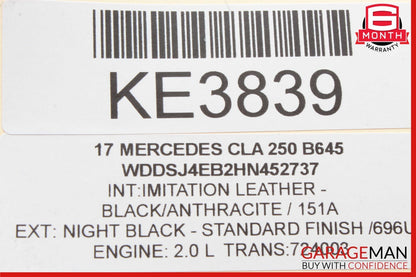 14-20 Mercedes W117 CLA250 GLA250 Front Right Side Sunvisor Sun Visor OEM