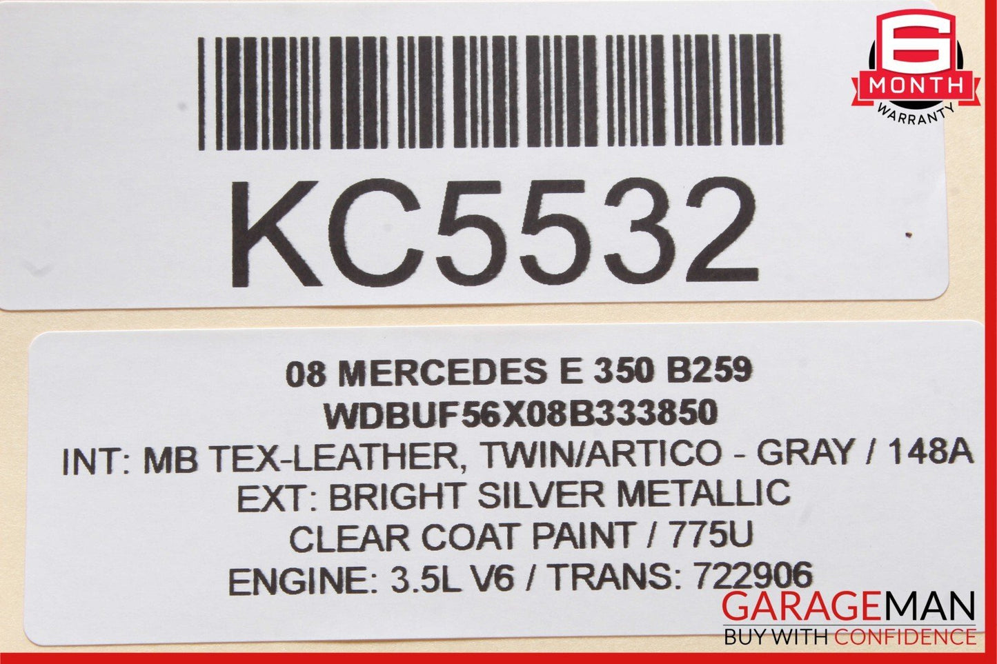 03-09 Mercedes W211 E350 E500 E63 AMG Front Right Tweeter Speaker Cover Grey