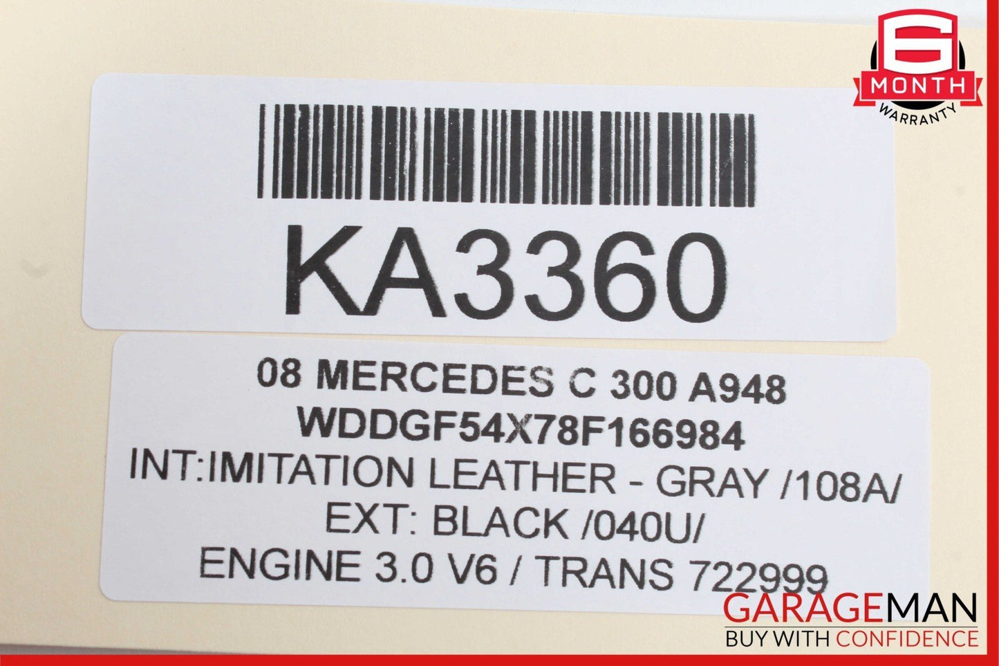 08-14 Mercedes W204 C300 C350 Rear Left Side Door Lock Latch Actuator OEM