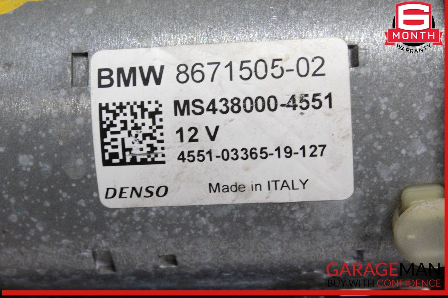 19-24 BMW M340i G20 Engine Starter Motor Denso 8671505 OEM