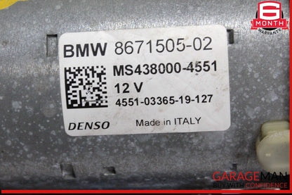 19-24 BMW M340i G20 Engine Starter Motor Denso 8671505 OEM