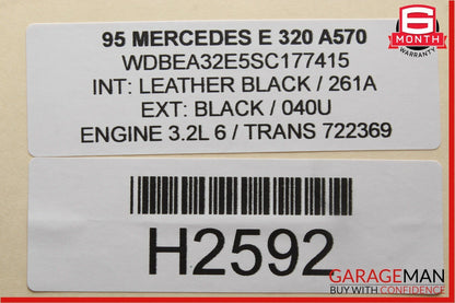 93-95 Mercedes W124 E320 300CE 300E 300TE CARB Diagnostic Control Module Unit