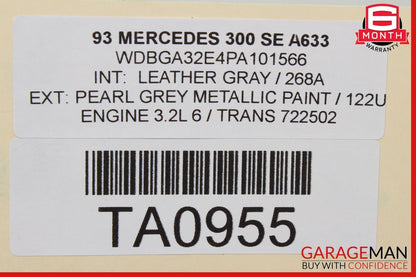 92-93 Mercedes W140 300SE Engine Motor Water Cooling Radiator OEM