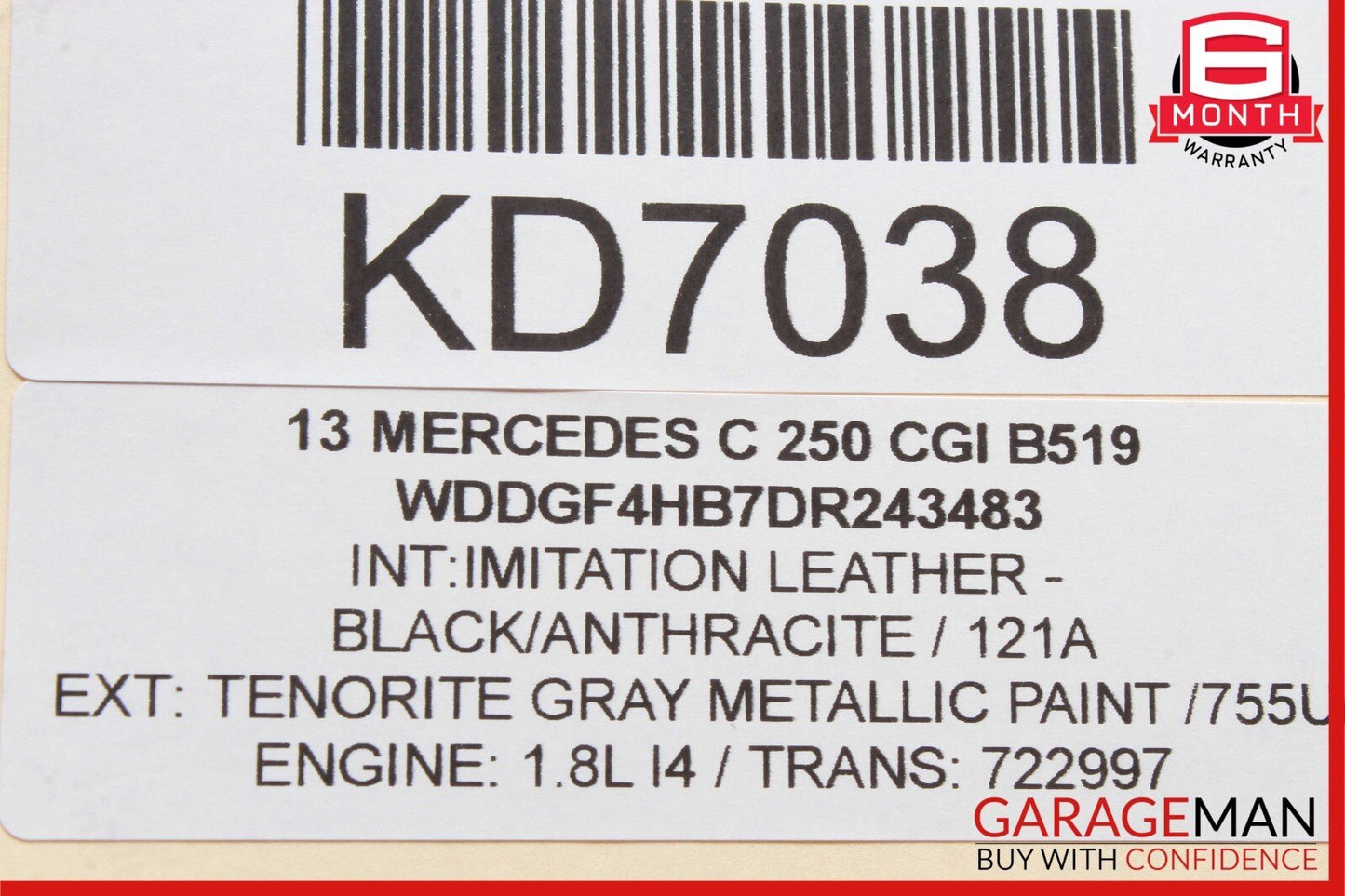 08-16 Mercedes C250 C300 E350 Front Right Side Door Window Regulator Motor Unit