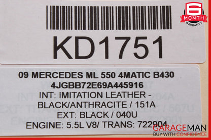 09-13 Mercedes W164 ML550 GL450 Driver Steering Wheel w/ Paddle Shifters OEM
