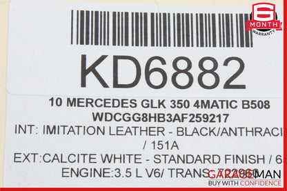 08-14 Mercedes X204 GLK350 E350 Power Brake Booster Master Cylinder Reservoir