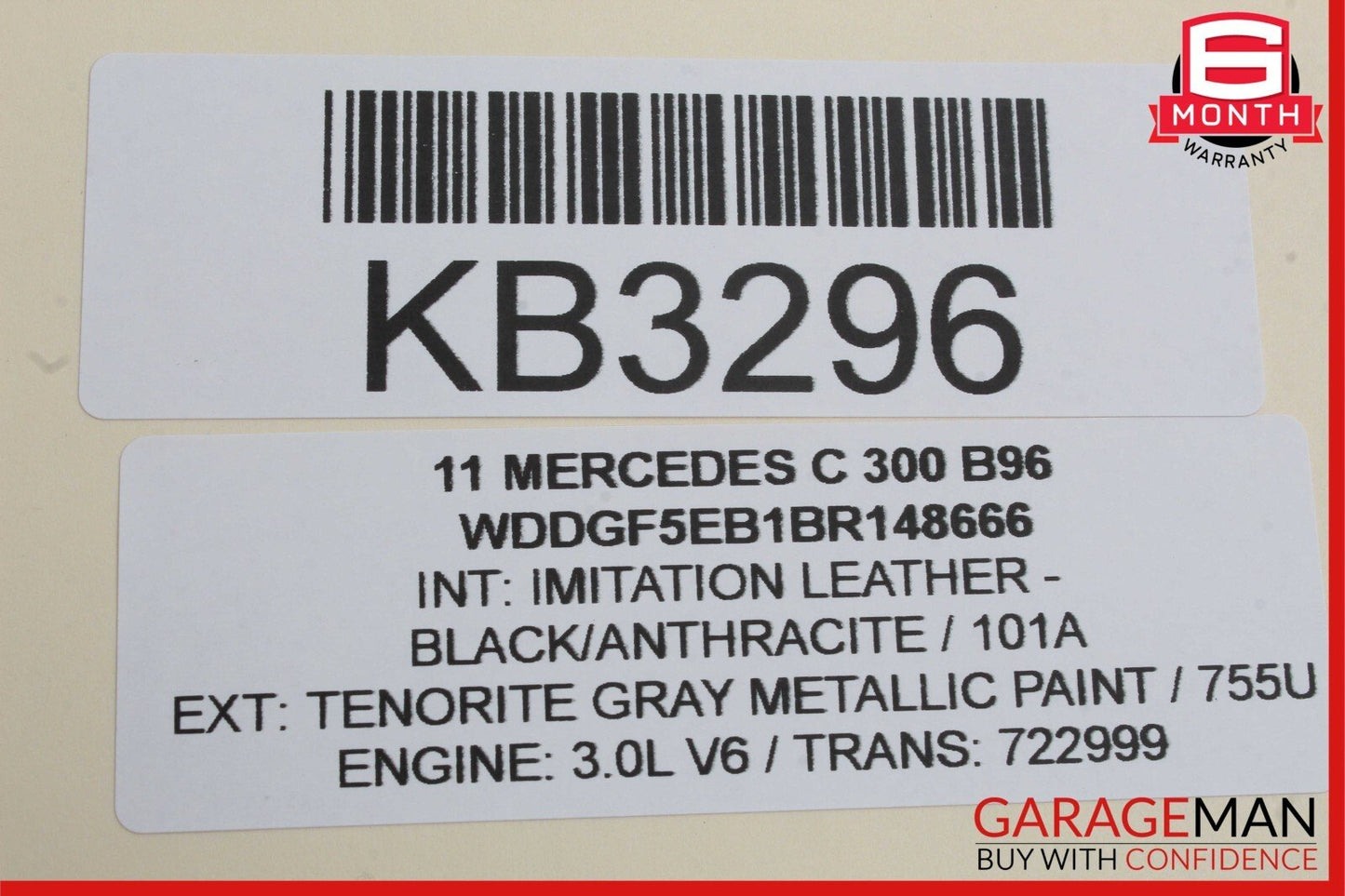08-14 Mercedes W204 C300 Rear Left Driver Side Door Window Regulator Motor OEM