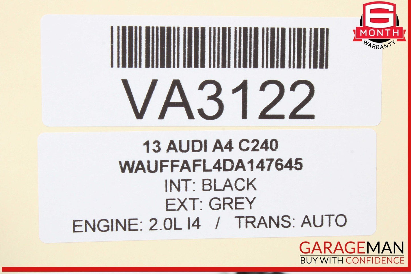 09-16 Audi A4 A5 Rear Trunk Lid Boot Lock Latch Mechanism 4F5827505 OEM