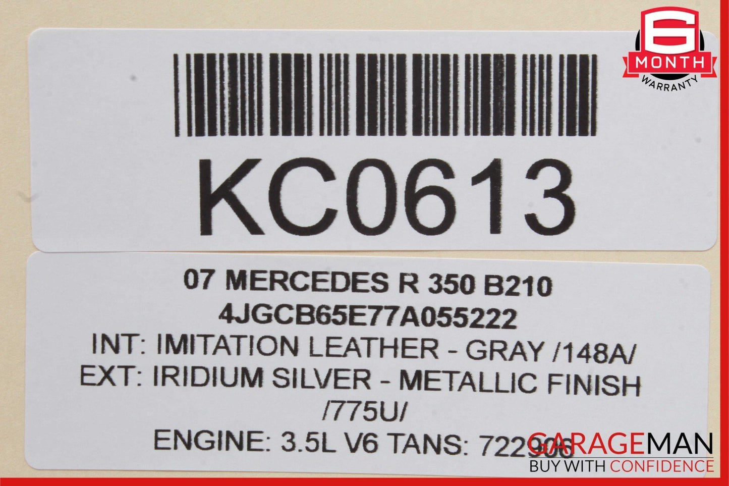 06-12 Mercedes W251 R350 ML550 Front Left Driver Exterior Door Handle Silver OEM