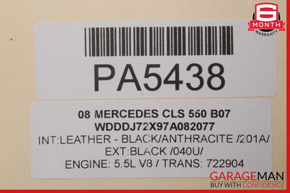 06-11 Mercedes W219 CLS550 Rear Right Passenger Interior Door Panel Trim Cover