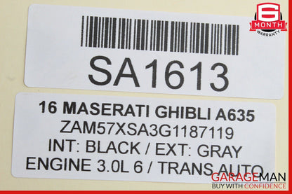 14-17 Maserati Ghibli Throttle Accelerator Gas Pedal