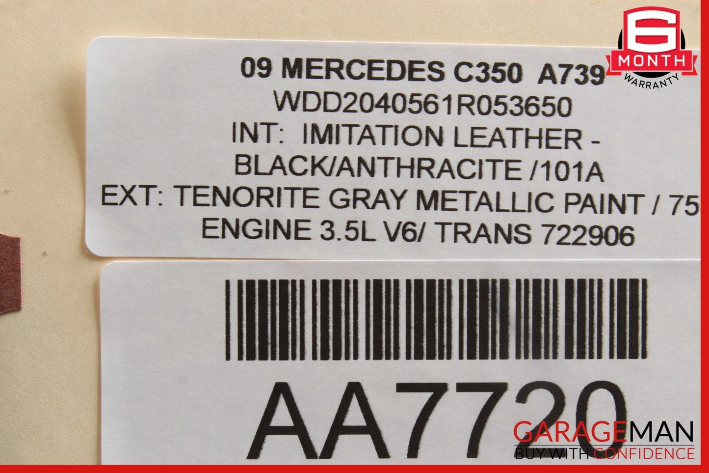 08-14 Mercedes W204 C300 C350 Rear Right Side Door Control Module 2048702526 OEM