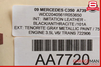 08-14 Mercedes W204 C300 C350 Rear Right Side Door Control Module 2048702526 OEM