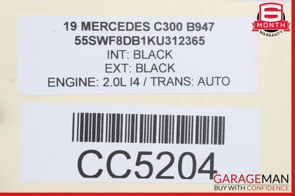 15-21 Mercedes W205 C300 350e C400 Rear Right Side Interior Door Panel OEM