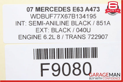 03-09 Mercedes W211 E320 E63 AMG Rear Diff Differential Carrier Bracket Mount