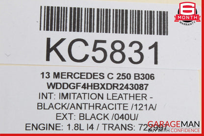 08-14 Mercedes W204 C250 Rear Left Driver Side Door Lock Latch Actuator Assembly