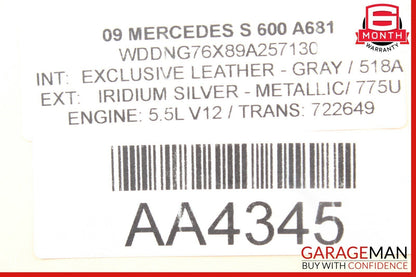 07-14 Mercedes CL550 S350 S550 Instrument Cluster Control Switch Module Unit OEM