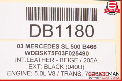 03-08 Mercedes R230 SL550 Engine Radiator A/C AC Oil Cooling Condenser Assy