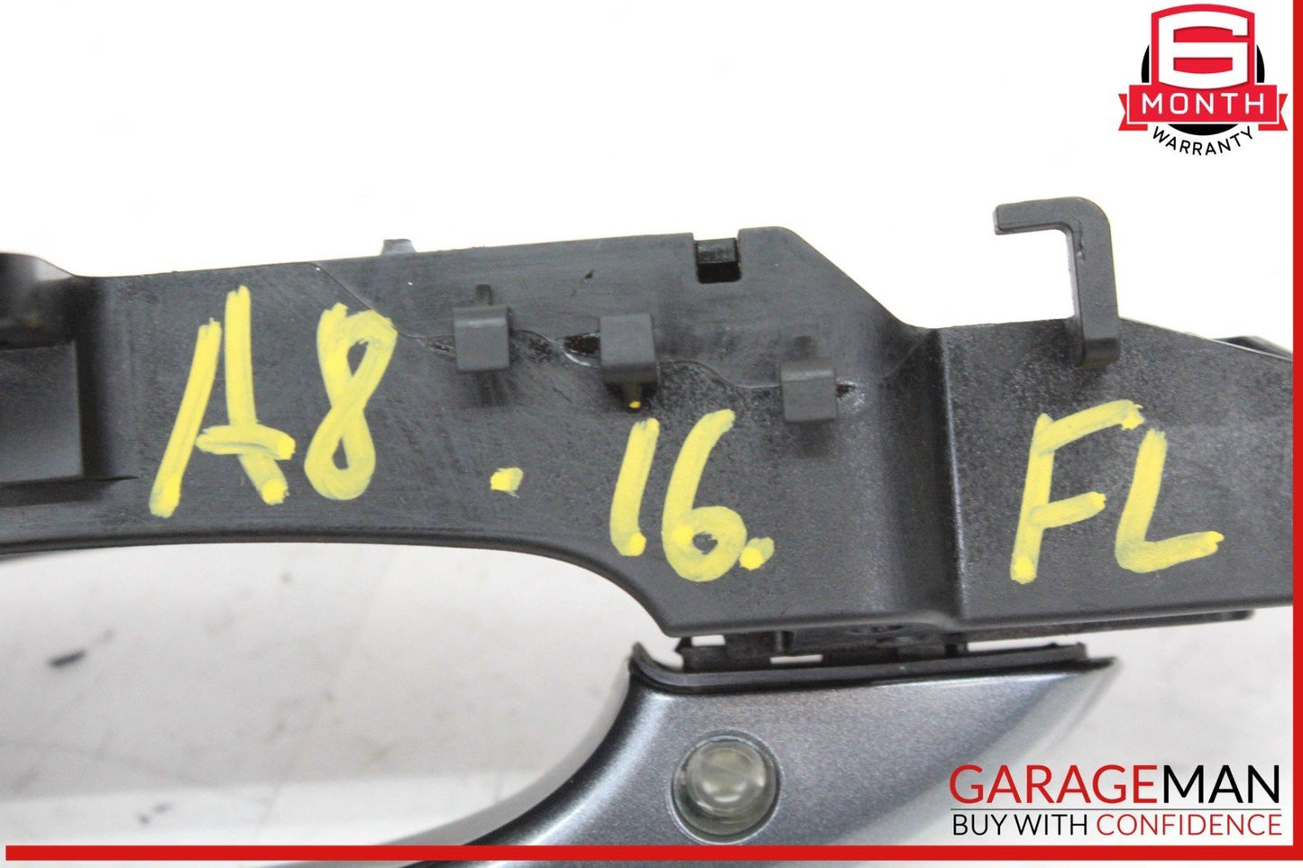 11-18 Audi A8 S8 Front Left Driver Side Exterior Door Handle Gray 4H1837885 OEM
