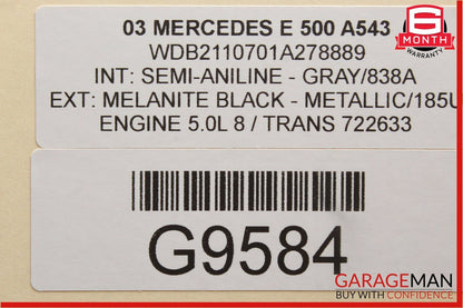 03-06 Mercedes W211 E500 E320 Communication Voice Control Module 2118203085 OEM