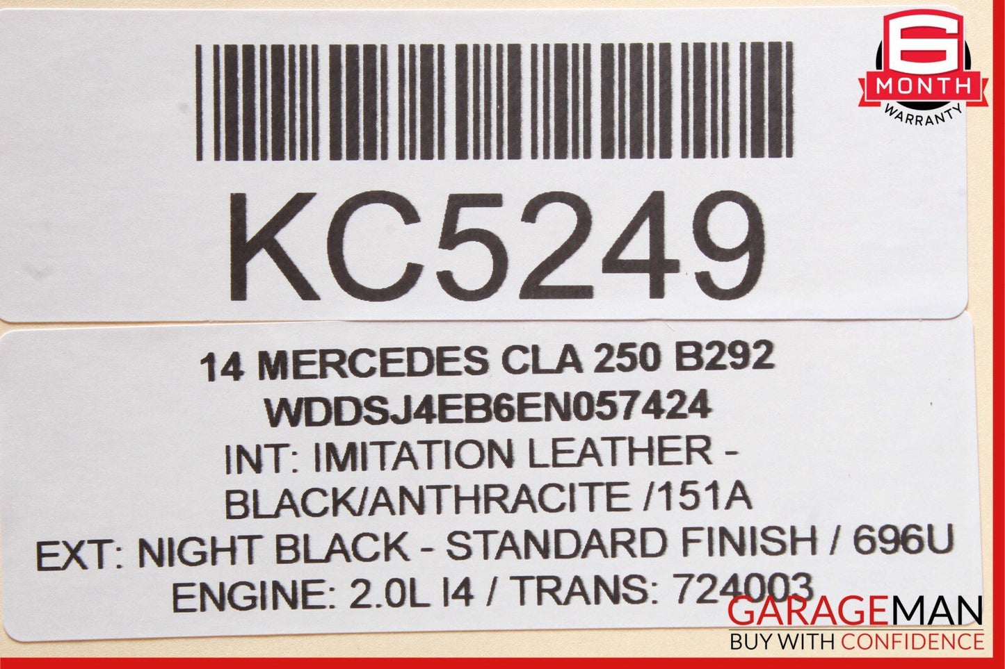 12-20 Mercedes W117 CLA250 SLK250 SLC300 Right Side Exterior Door Handle OEM