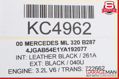 98-01 Mercedes ML320 W163 Front Left Right Door Speaker Set 1638200302