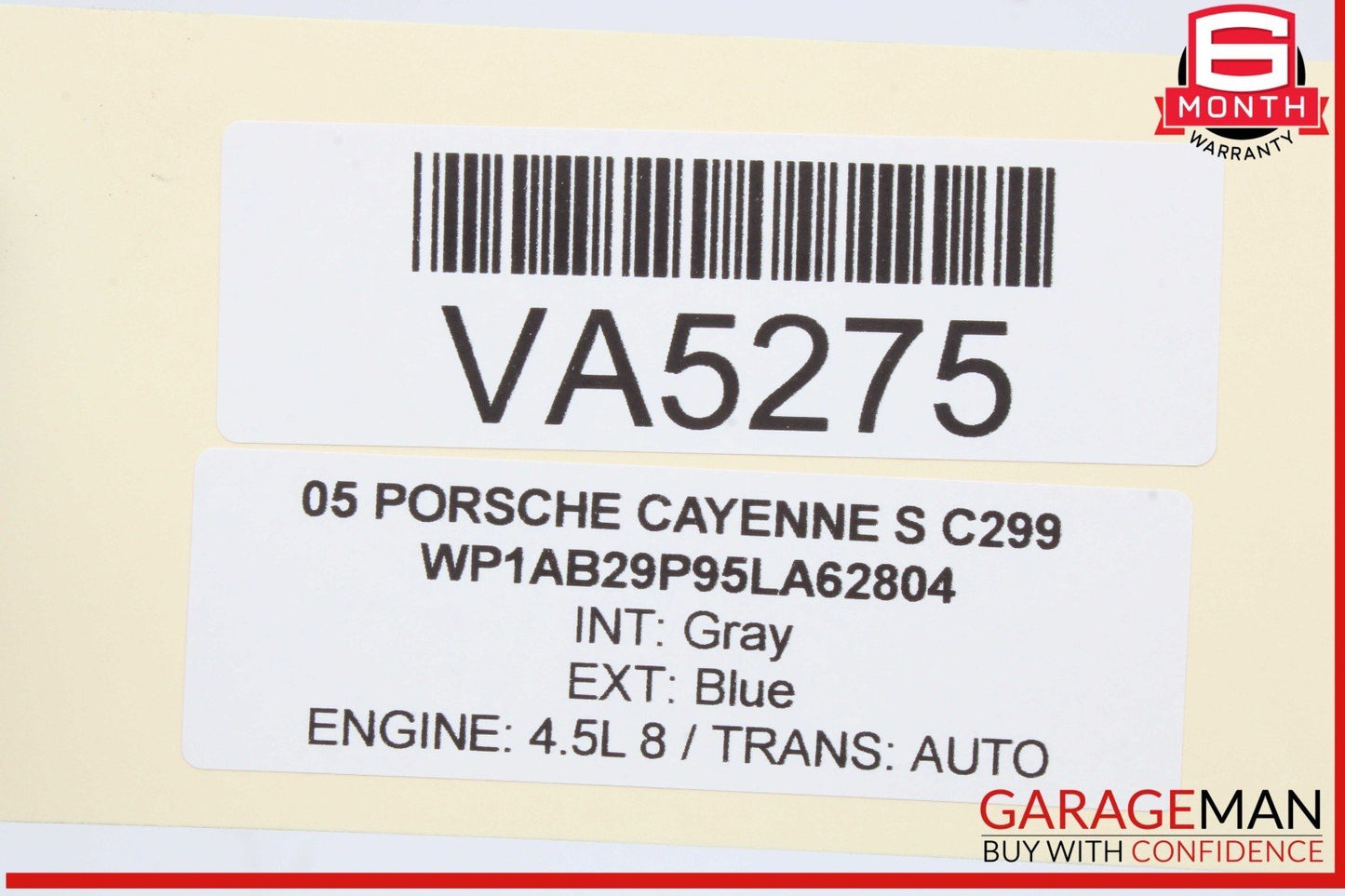 03-10 Porsche Cayenne S 955 957 Rear Left Driver Side Window Regulator Motor OEM