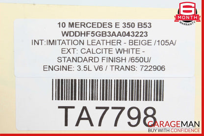 10-16 Mercedes W212 E350 Front Right Side RWD Suspension Wishbone Control Arm