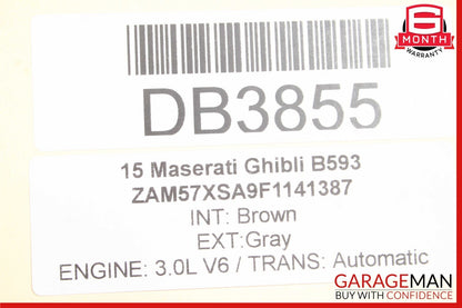 14-17 Maserati Ghibli M157 Windshield Wiper Cowl Panel Trim Cover Panel OEM