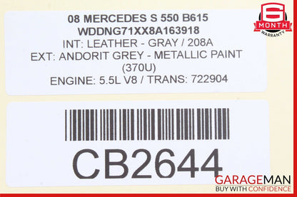 07-09 Mercedes W221 S550 S600 Front Right Side Mirror Door Rear View OEM