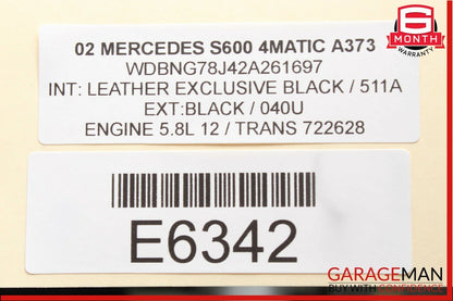 00-06 Mercedes W220 S600 S430 Gear Shifter Bezel Trim Indicator Wood OEM