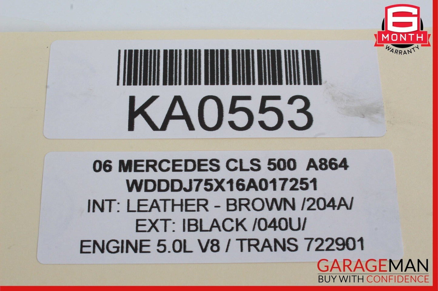 03-11 Mercedes W219 CLS500 E320 Windshield Washer Fluid Filler Neck OEM