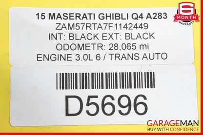 14-18 Maserati Ghibli Rear Suspension Subframe Cross Member Crossmember Frame