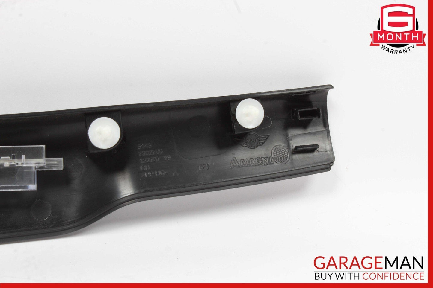 14-19 Mini Cooper Hardtop Rear Tailgate Upper Center Trim Cover Panel Black