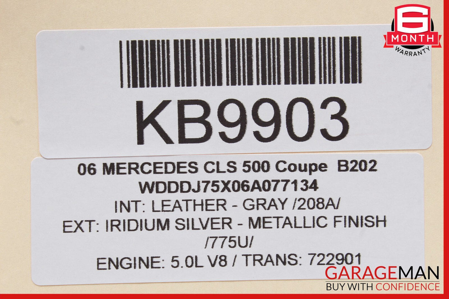 06-11 Mercedes W219 CLS500 CLS550 Rear Left Door Control Module 2198200226 OEM
