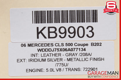 06-11 Mercedes W219 CLS500 CLS550 Rear Left Door Control Module 2198200226 OEM