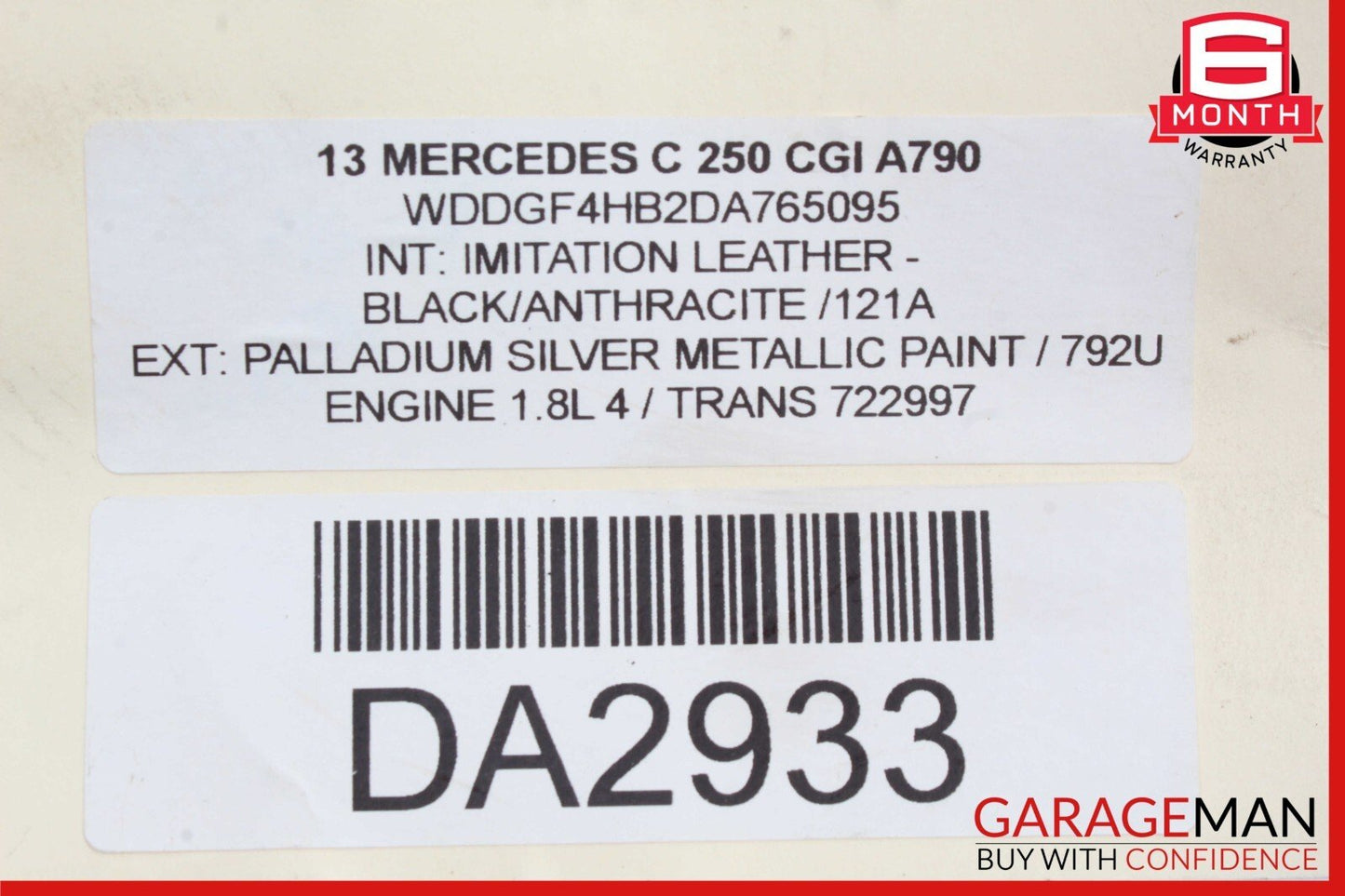 08-15 Mercedes W204 C300 GLK350 Front / Rear Right Exterior Door Handle Silver